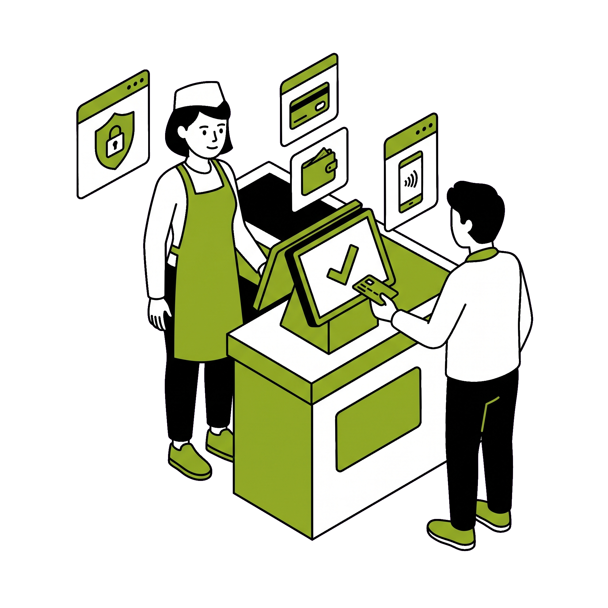 Accept payments your customers trust — Visa, Mastercard, Amex, digital wallets