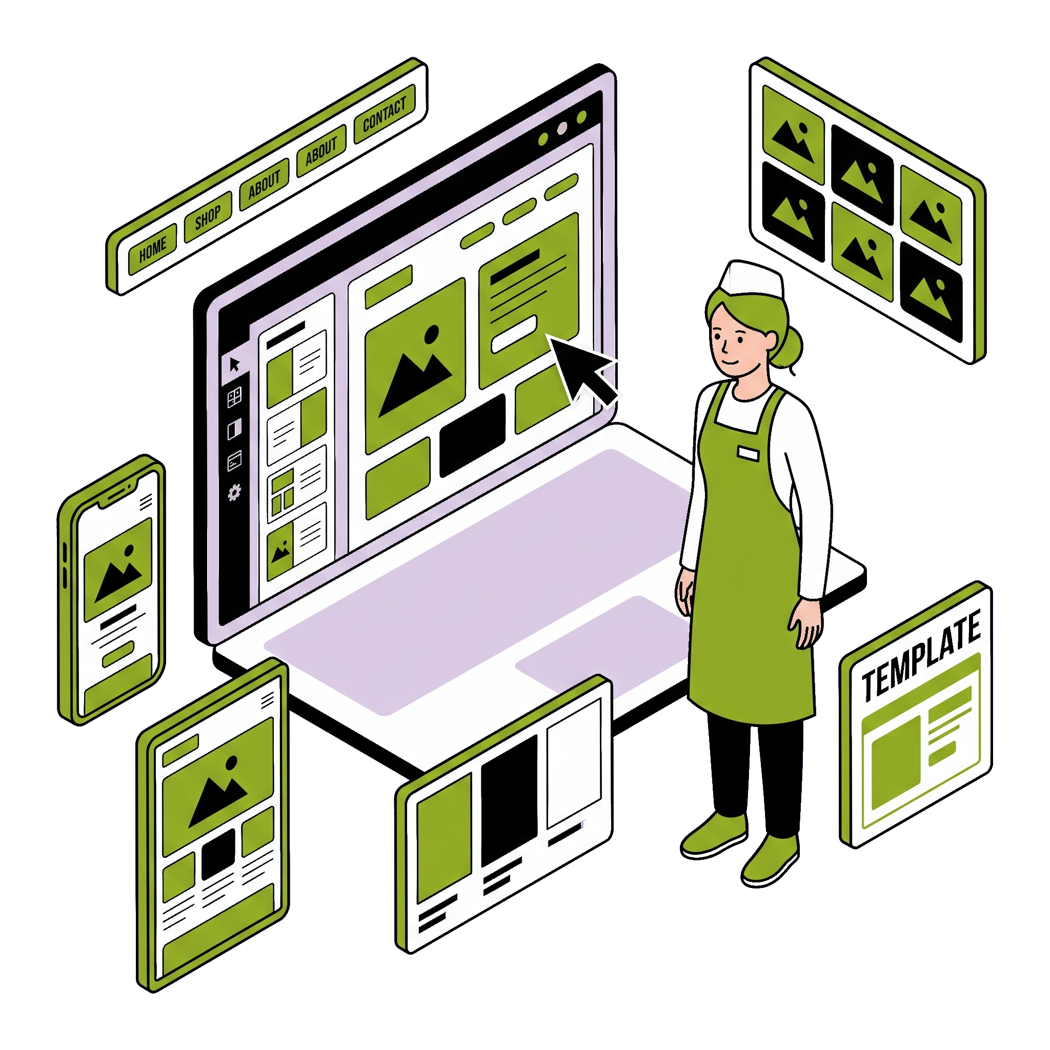 Build your store your way with drag-and-drop editor and responsive templates